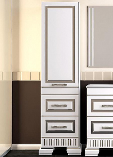 Пенал Opadiris Оникс левый серебро