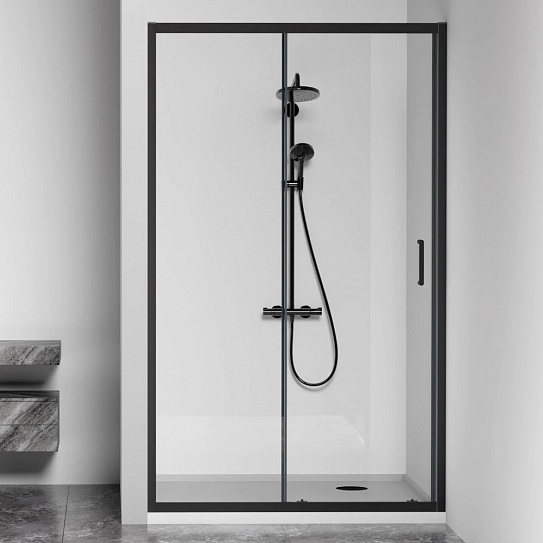 Душевое ограждение CUBE WTW-120-C-B 120х190 GoodDoor КУ00027