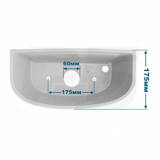 Бачок для унитаза Santek Бореаль с крышкой 1WH110642 (м/о расстояние 17,5 см, нижний подвод)