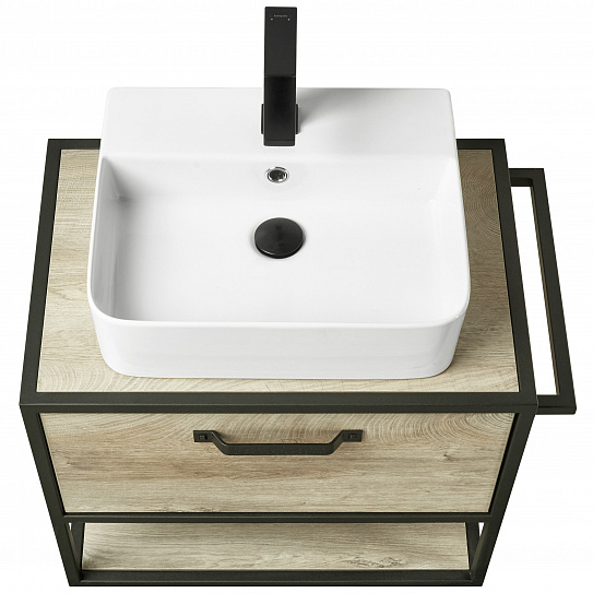 Тумба под накладную раковину Aquaton Лофт Фабрик 65 дуб эндгрейн 1A242301LTDU0