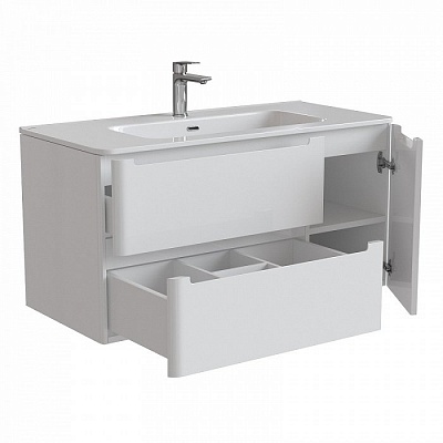 Тумба с раковиной подвесная 100 см IDDIS Edifice EDI10W1i95K