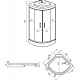 Душевая кабина 100х100х215 ERLIT ER 3510P-C3