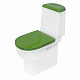 Унитаз-компакт Sanita Luxe Best Color Green (сиденье дюропласт, микролифт) BSTSLCC09130522