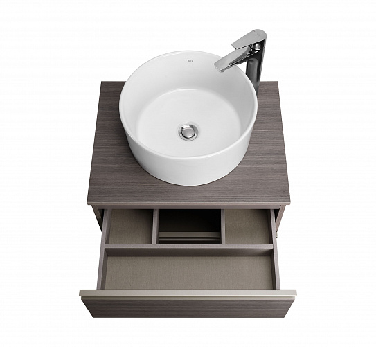 Тумба под раковину Roca The Gap 60 городской дуб 3 ящика A857404402