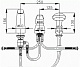 Смеситель для ванной E.C.A. Mix Lx 402101033 на 3 отверстия