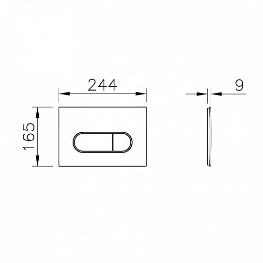 Комплект инсталляции с унитазом Vitra L-Box Integra Square 9856B003-7207