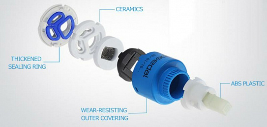 Смеситель для ванны Gappo G2236 35F длинный излив, хром