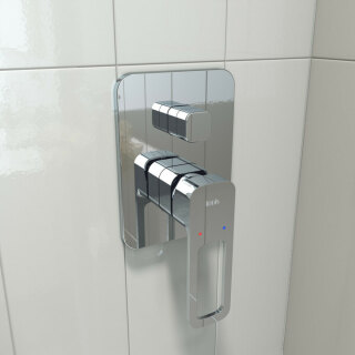 Встраиваемый поворотный смеситель с двумя выходами Iddis Slide SLISB00i67