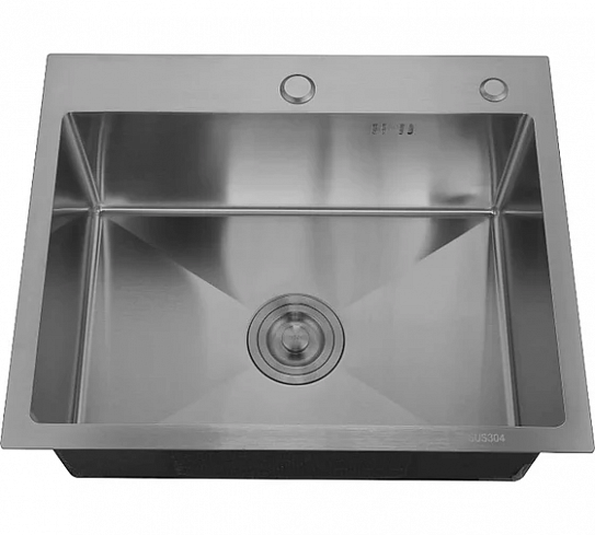 Кухонная мойка с корзиной раздвижной и дозатором РМС MR-6050BL черная