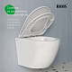 Подвесной унитаз с инсталляцией и клавишей смыва белой, Basic, IDDIS, BASBQ03i73