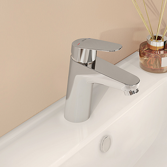 Vitra Flow Round Набор смесителей 3-в-1 (смеситель для раковины, ванны, душевой гарнитур) A42302EXP