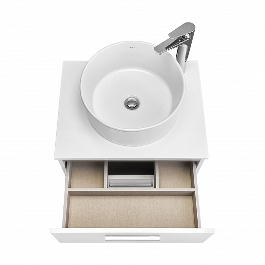 Тумба под раковину Roca Victoria 60 белый глянец 2 ящика A857468806