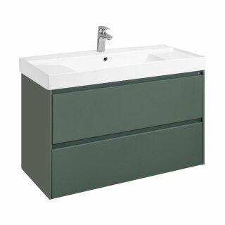 Тумба под раковину Roca Ona модуль 2 ящика 1000 зеленый матовый, 2 ящика, A857616513