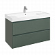 Тумба под раковину Roca Ona модуль 2 ящика 1000 зеленый матовый, 2 ящика, A857616513
