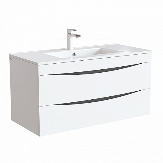 Тумба с раковиной 100 см Iddis Cloud 100 белая CLO10W1i95K