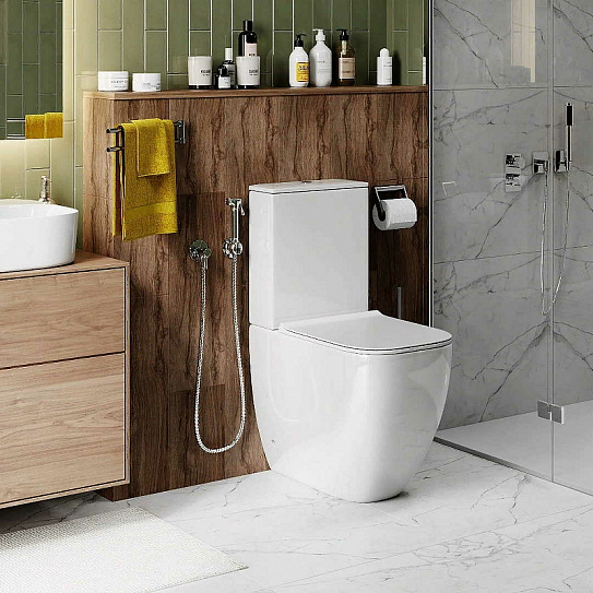 Унитаз компакт с бачком и сиденьем микролифт Cerutti SPA Chika CT8708