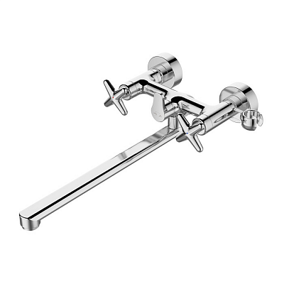 Смеситель для ванны поворотный с длинным изливом IDDIS Acros ACRSBL2i10WA