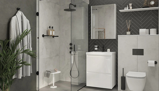 Шкаф навесной Klaufs 600 с зеркалом Velvex