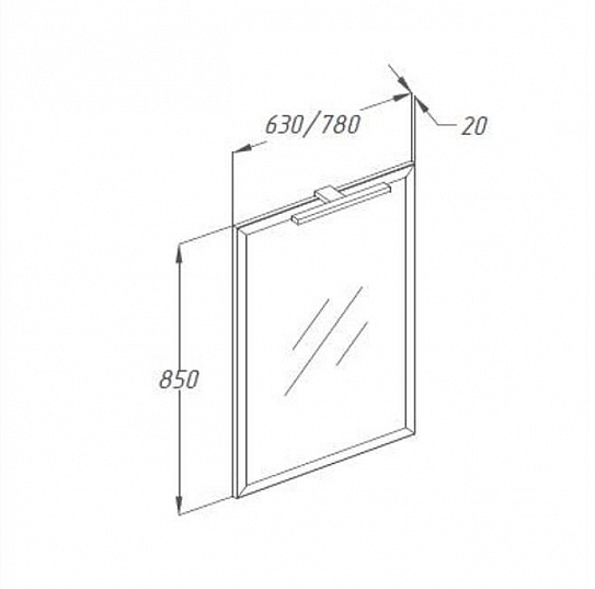 Зеркало Smile Сити 80
