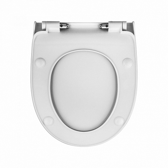 Сиденье для унитаза BERGES дюропласт Real Slim SO крепление микролифт, быстросъем, металл 010303
