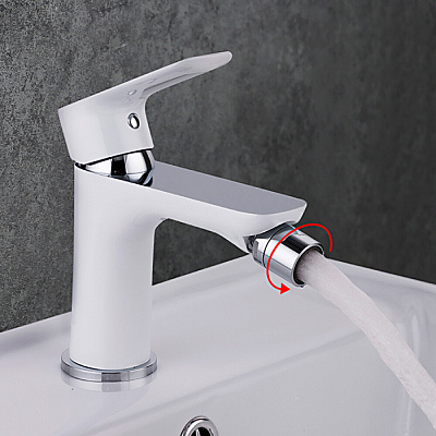 Смеситель для биде Gappo G5048 белый/хром ф35