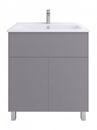 Тумба с раковиной AQUATON  ФОРЕСТ ПРО 75 1A297101FR4D0, туманный серый