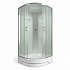 Душевая кабина 100х100 угловая средний поддон Erlit Comfort ER351026-C3-RUS четверть круга