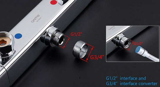 Смеситель для душа с термостатом Gappo G2091