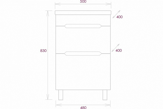 Тумба Onika Айленд 50