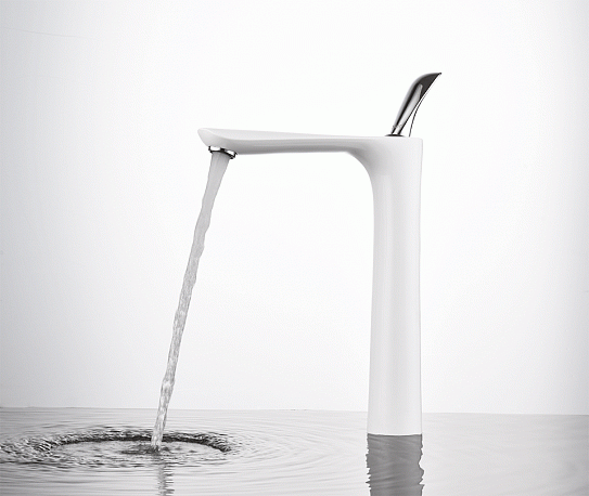 Смеситель для раковины d&k venice.Baciano Da1032056 высокий белый-хром