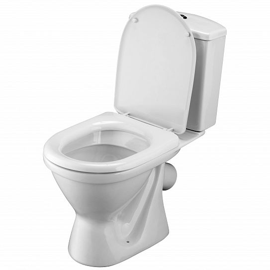 Унитаз-компакт Santek Алькор косой выпуск, 2 режима, антивсплеск, сиденье 1WH302196