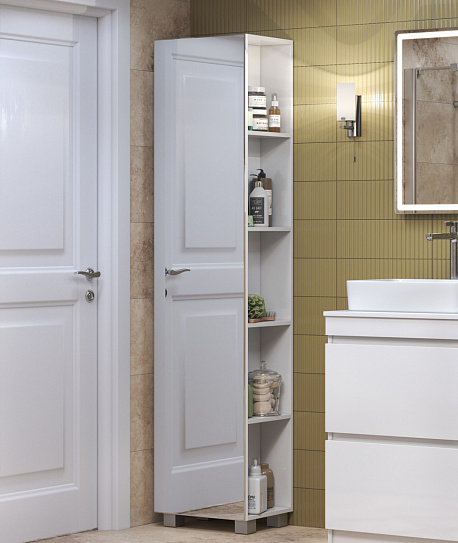 Шкаф пенал зеркальный 45 см Vigo Urban 450 pn.URB.45