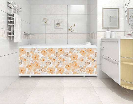 Экран под ванну "Кварт" 1,68 (мрамор бежевый)