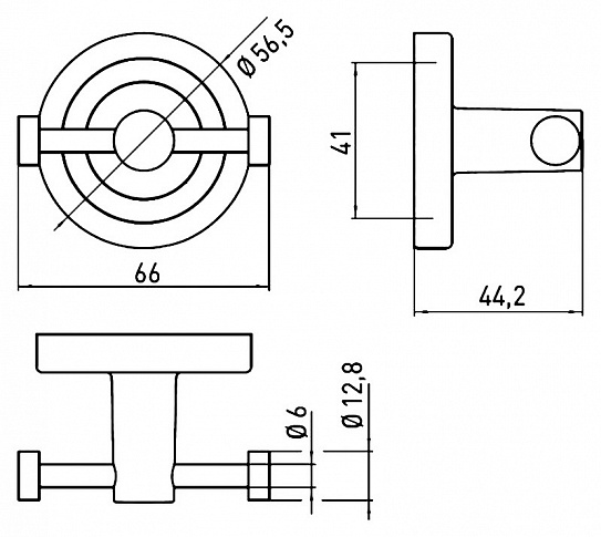 Крючок двойной Emco Polo 077500102