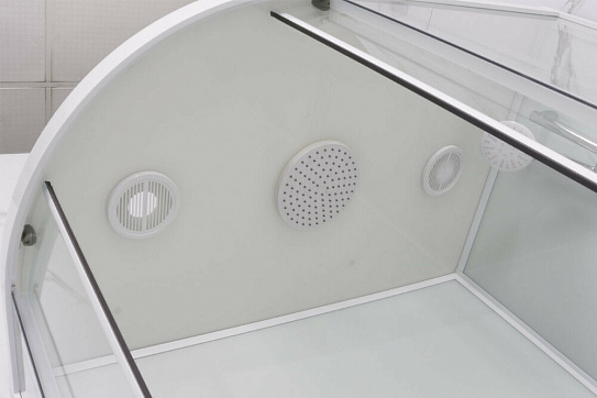 Душевая кабина Frank F409M White низкий поддон , матовые стекла , профиль белый