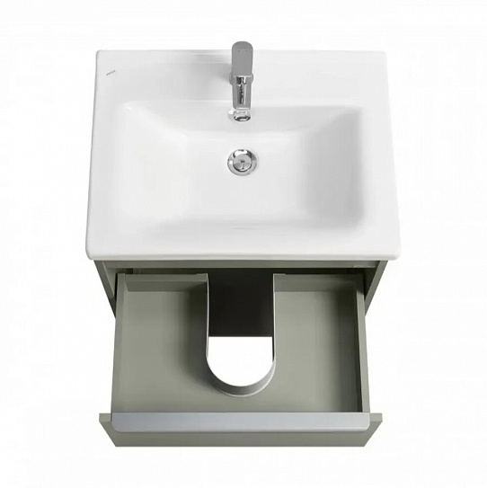 Тумба под раковину Aquaton Хоуп 60 1 створка Хаки 1A287201HP9D0 (под рак.146528)