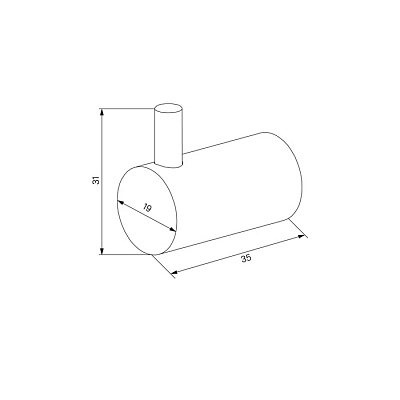 Комплект одинарных крючков IDDIS Petite черный матовый PET2SB3i41