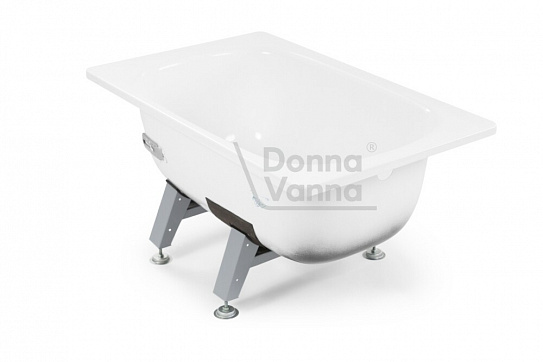 Ванна стальная DONNA VANNA 160х70 (без арматуры) DV-65901 без ранта с антибак, с опорной подставкой 61200