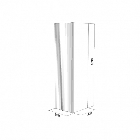 Пенал подвесной IDDIS Bild 30 см, дуб светлый BIL30V0i97