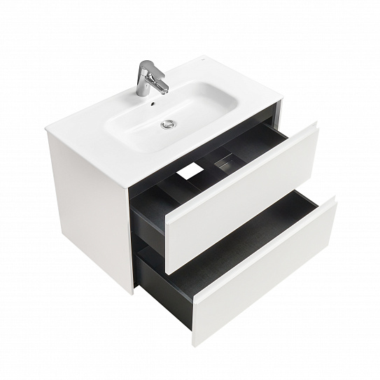 Тумба под раковину Roca Ona 800 белый матовый 2 ящика A857630509