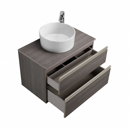 Тумба под раковину Roca The Gap 80 городской дуб 2 ящика A857399402