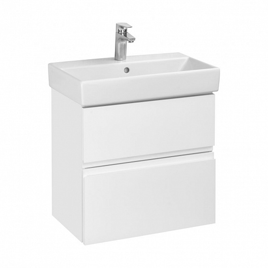 Тумба под раковину Roca Oleta 60 белый матовый, 2 ящика, A857639501