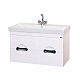 Тумба подвесная MISTY Жасмин 90 с 2 ящиками белая эмаль под рак MISTY D-4019 90 (к раковинам 96651, 93821)