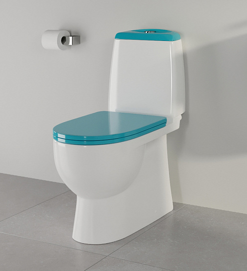 Унитаз-компакт Sanita Luxe Best Color Sea (крышка микролифт) BSTSLCC08120522
