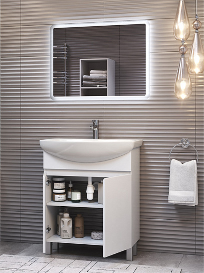 Тумба под раковину Vigo Wing 600-2-0 (под ум Балтика 60) tn WIN BAL60 2D белый