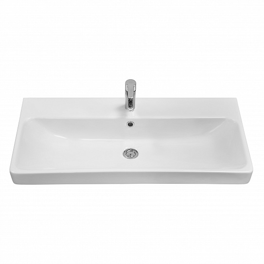 Тумба с раковиной Aquaton Оливия 90 грей, дуб ойстер 1A254401OLUG0