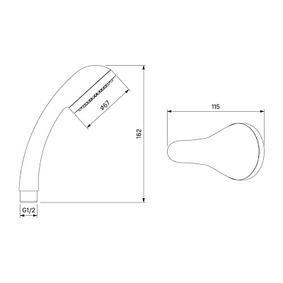 Смеситель для душа 426924 Sterm STESB00M03