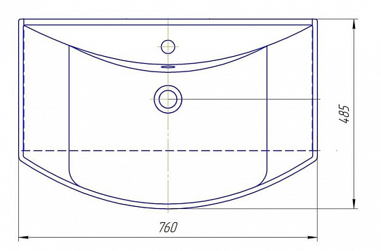 Раковина OPADIRIS Кировит Стиль 75
