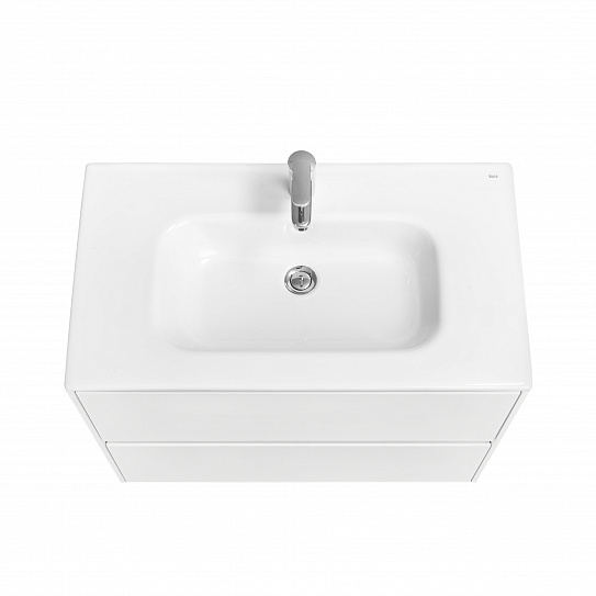 Тумба под раковину Roca Ona 800 белый матовый 2 ящика A857630509