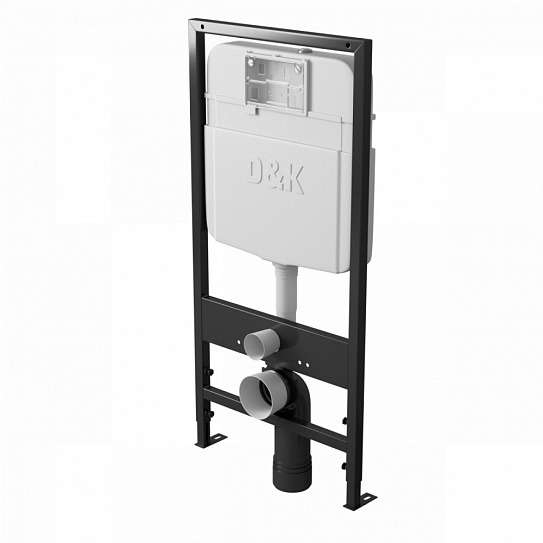 Комплект унитаза с инсталляцией D&K DS1021606 (клавиша хром)